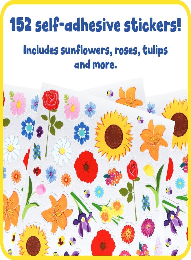 Ready 2 Learn Foam Stickers - Flowers - Pack of 152 - Self-Adhesive Stickers for Kids - 3D Puffy Flower Stickers for Laptops, Party Favors and Crafts - Image 2